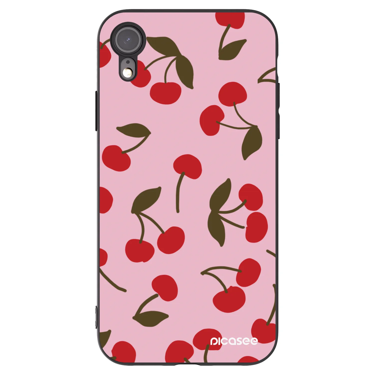 Picasee fekete szilikon tok az alábbi mobiltelefonokra Apple iPhone XR - Cherry