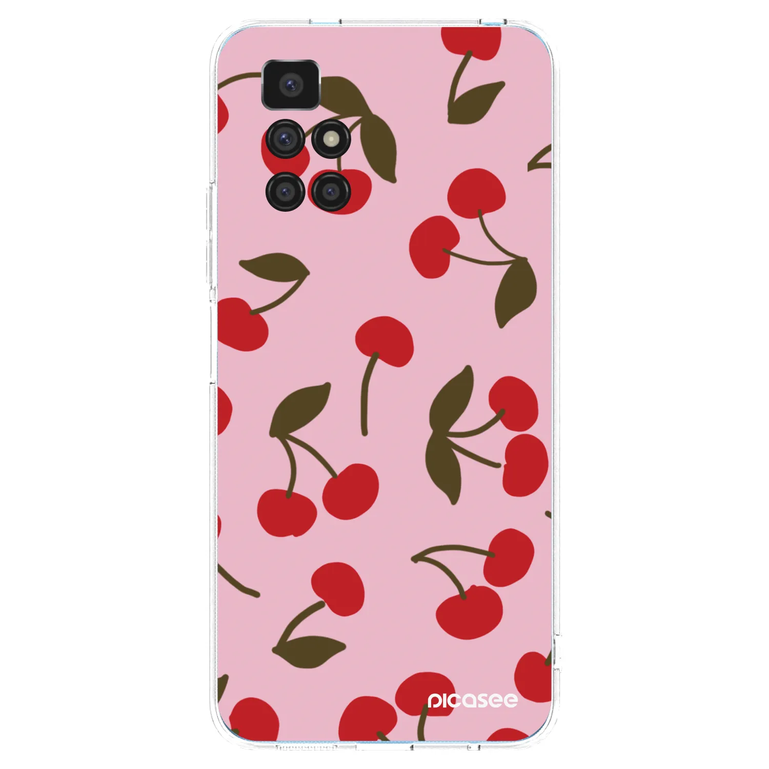 Picasee átlátszó szilikon tok az alábbi mobiltelefonokra Xiaomi Redmi 10 - Cherry