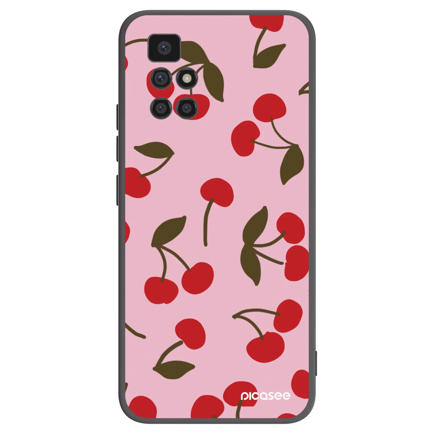 Picasee fekete szilikon tok az alábbi mobiltelefonokra Xiaomi Redmi 10 - Cherry