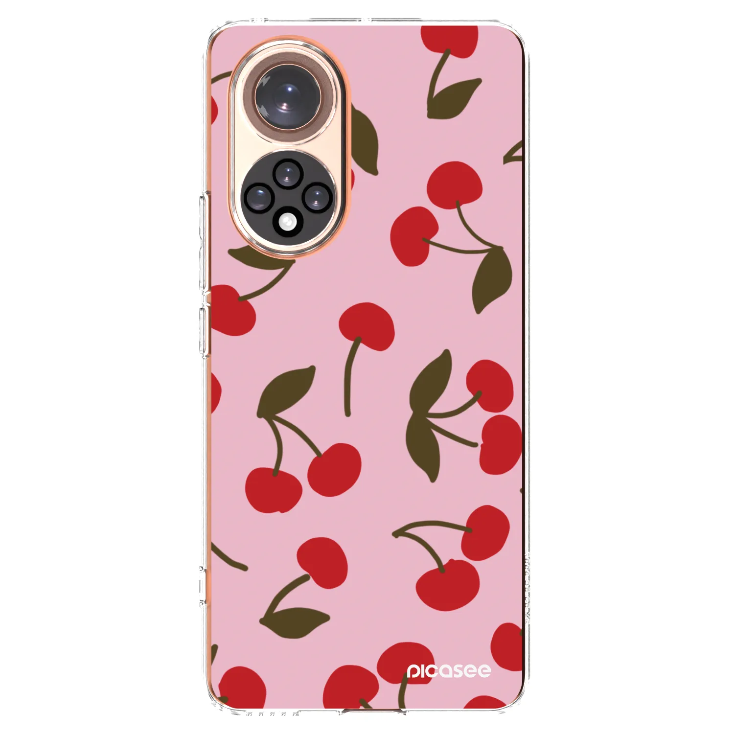 Picasee átlátszó szilikon tok az alábbi mobiltelefonokra Huawei Nova 9 - Cherry