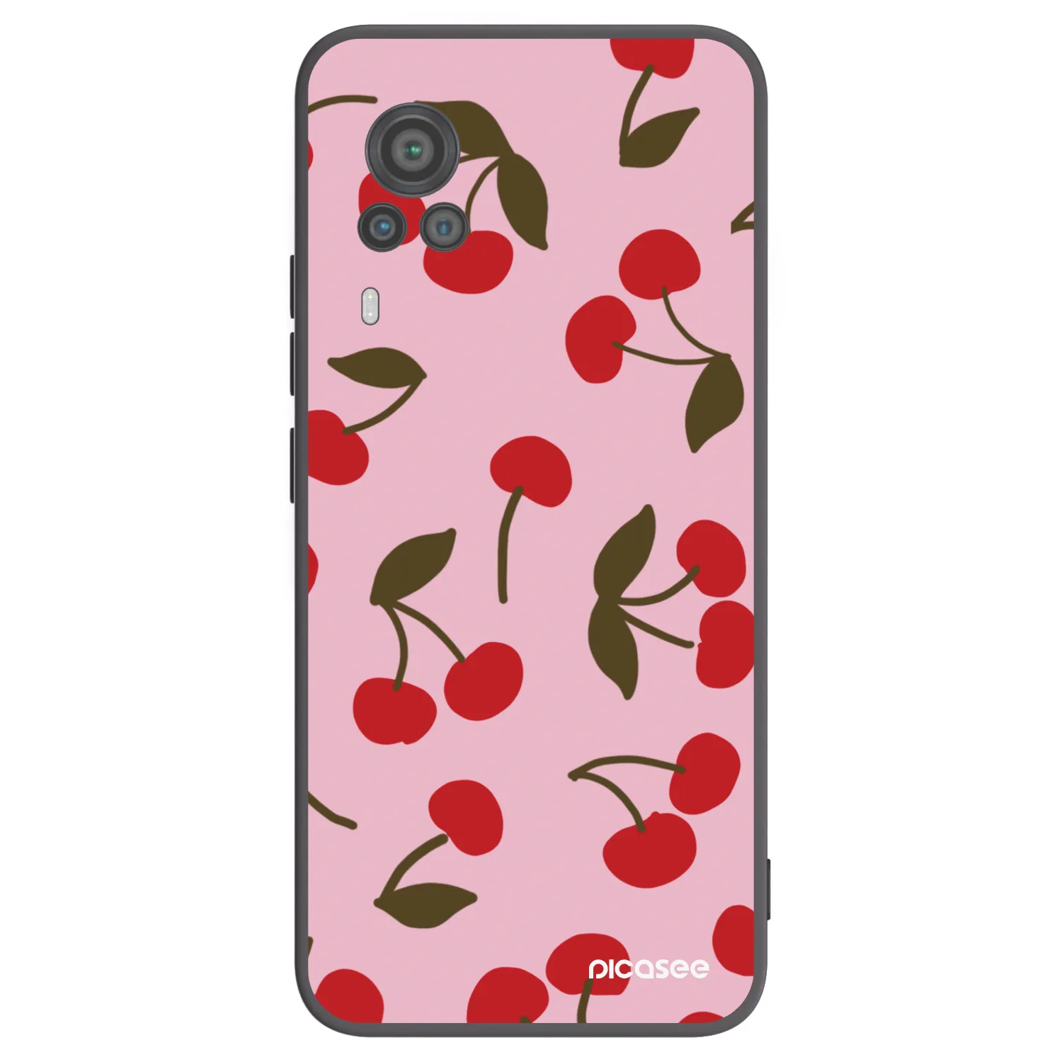 Picasee fekete szilikon tok az alábbi mobiltelefonokra Vivo X60 Pro 5G - Cherry