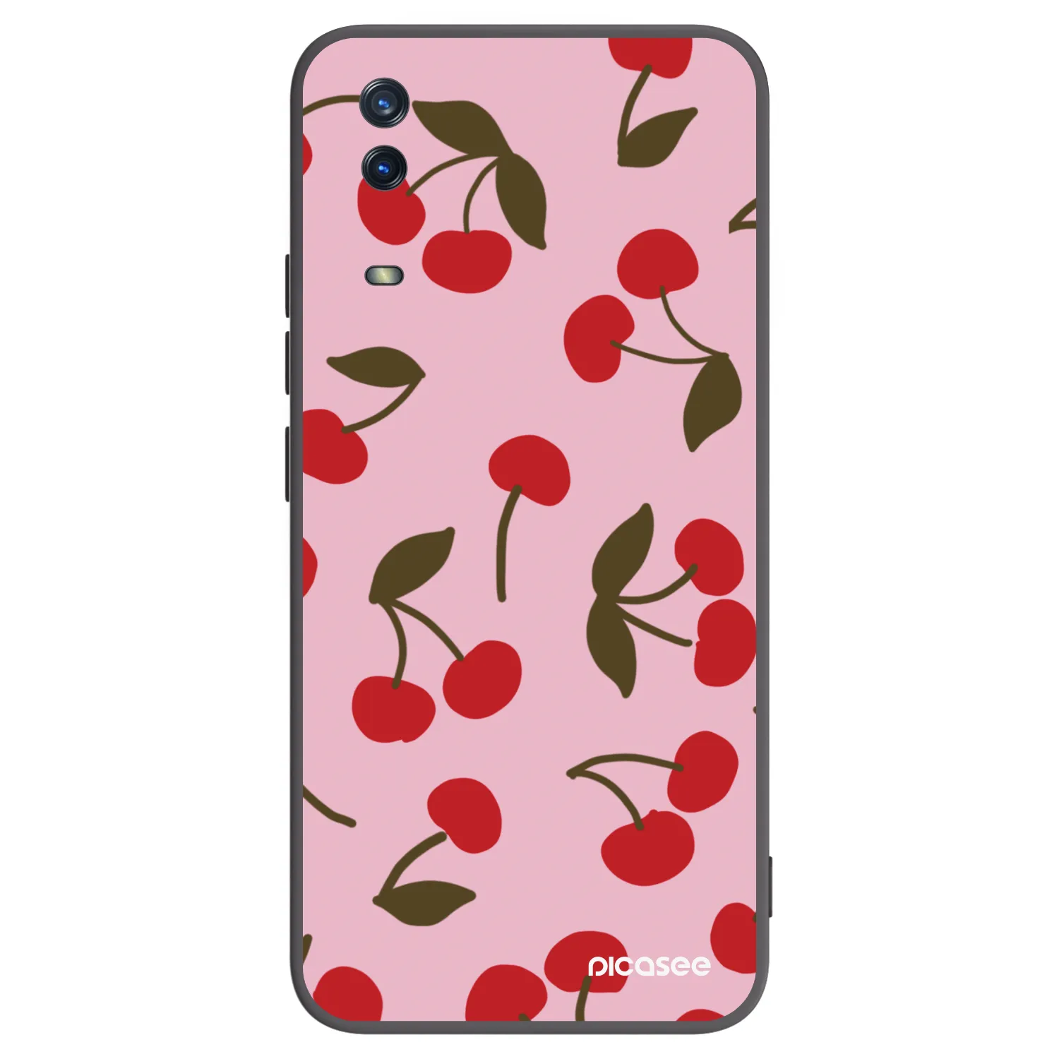 Picasee fekete szilikon tok az alábbi mobiltelefonokra Vivo Y11s - Cherry