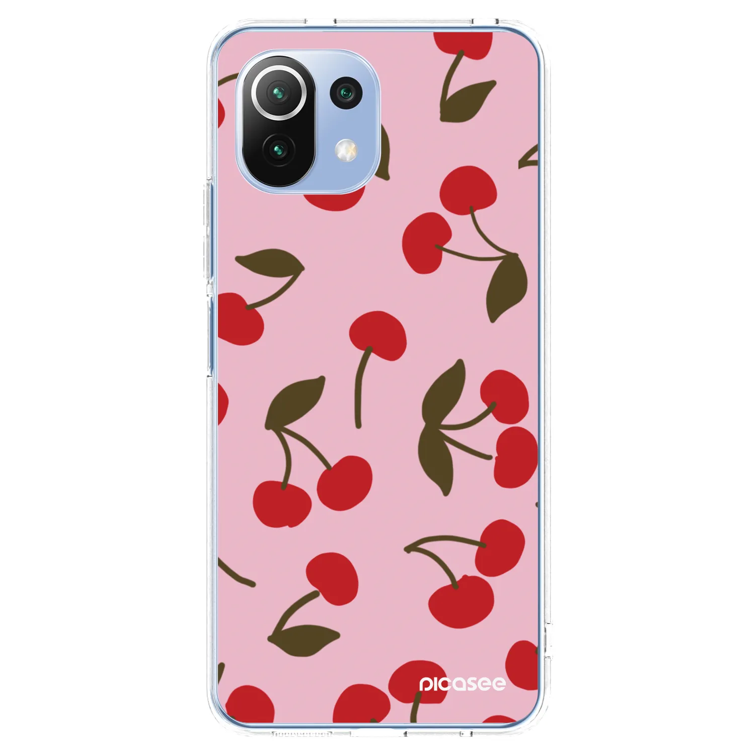 Picasee átlátszó szilikon tok az alábbi mobiltelefonokra Xiaomi 11 Lite 5G NE - Cherry