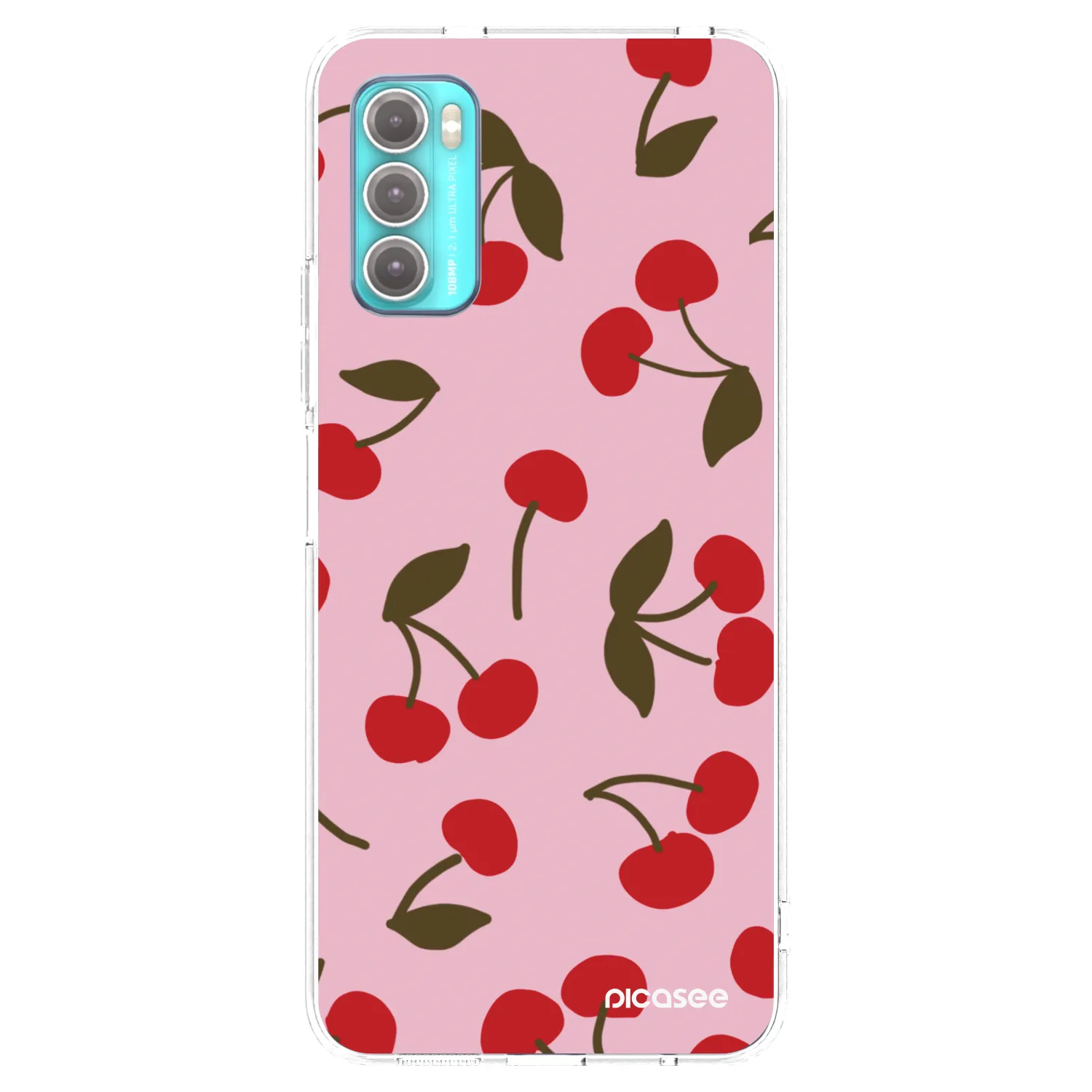 Picasee átlátszó szilikon tok az alábbi mobiltelefonokra Motorola Moto G60 - Cherry