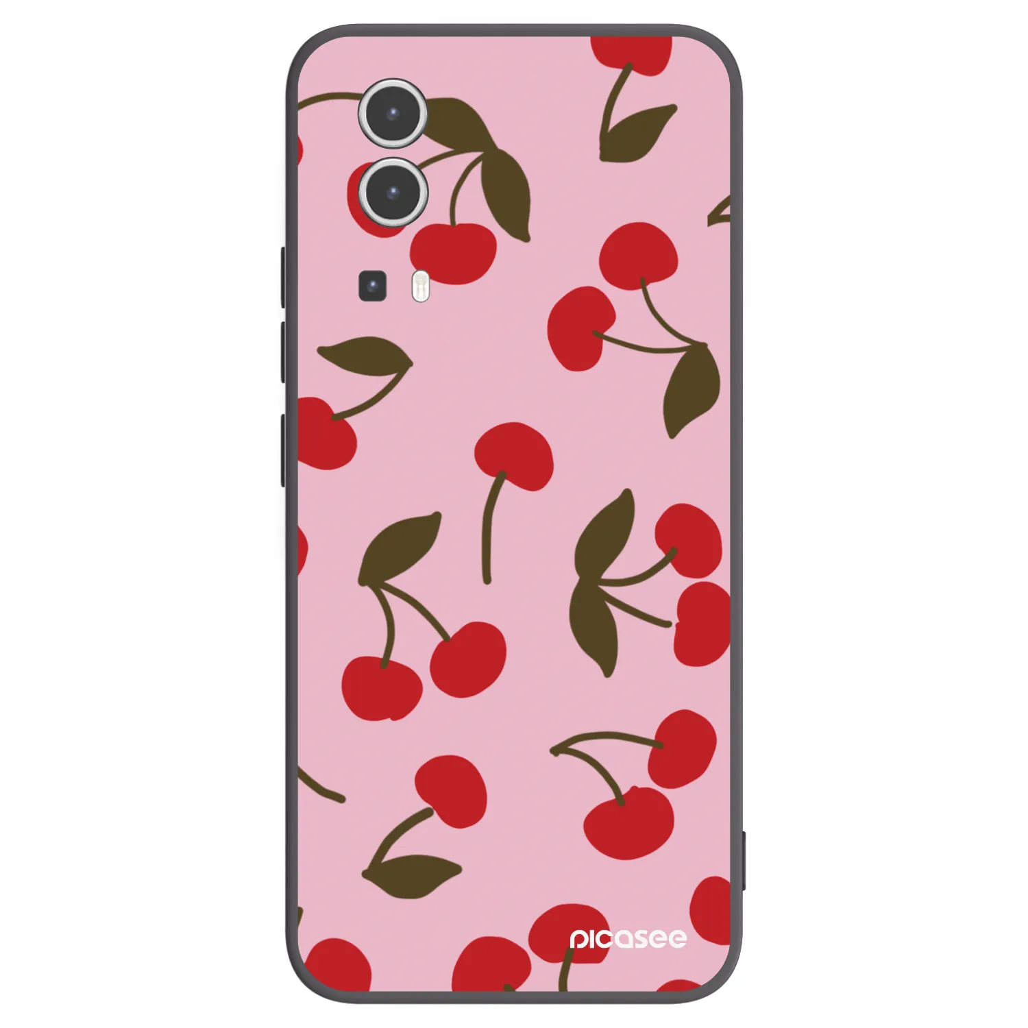 Picasee fekete szilikon tok az alábbi mobiltelefonokra Vivo Y72 5G - Cherry