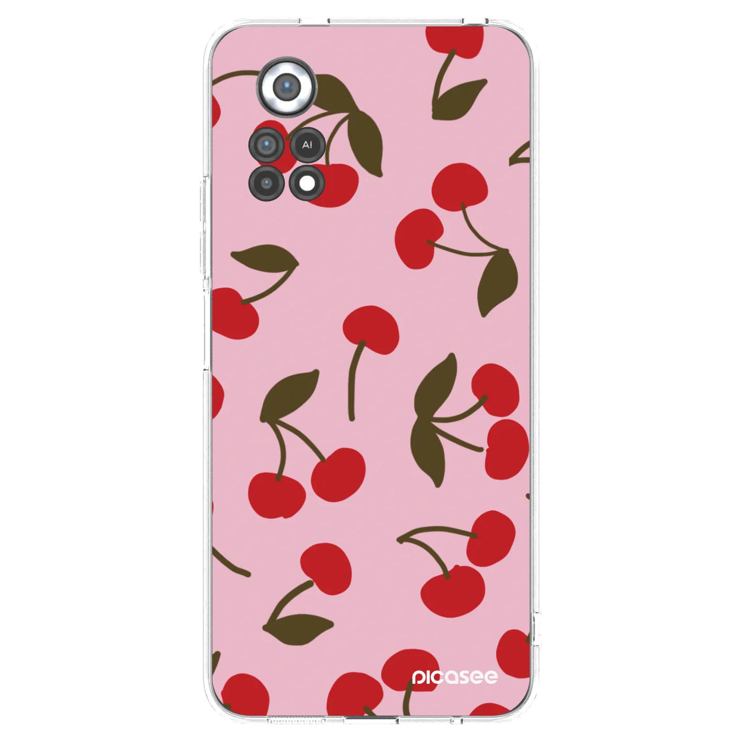 Picasee átlátszó szilikon tok az alábbi mobiltelefonokra Xiaomi Poco X4 Pro 5G - Cherry