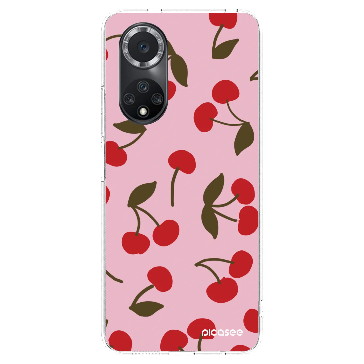 Picasee átlátszó szilikon tok az alábbi mobiltelefonokra Huawei Nova 9 SE - Cherry