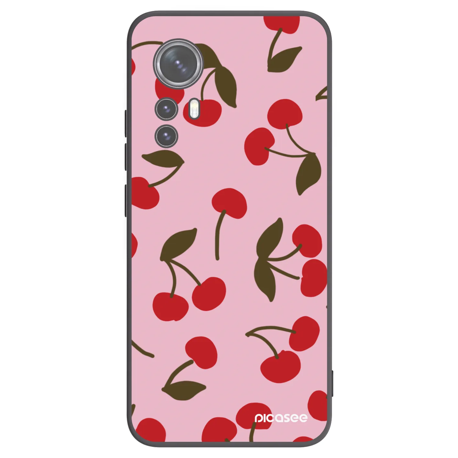 Picasee fekete szilikon tok az alábbi mobiltelefonokra Xiaomi 12 - Cherry