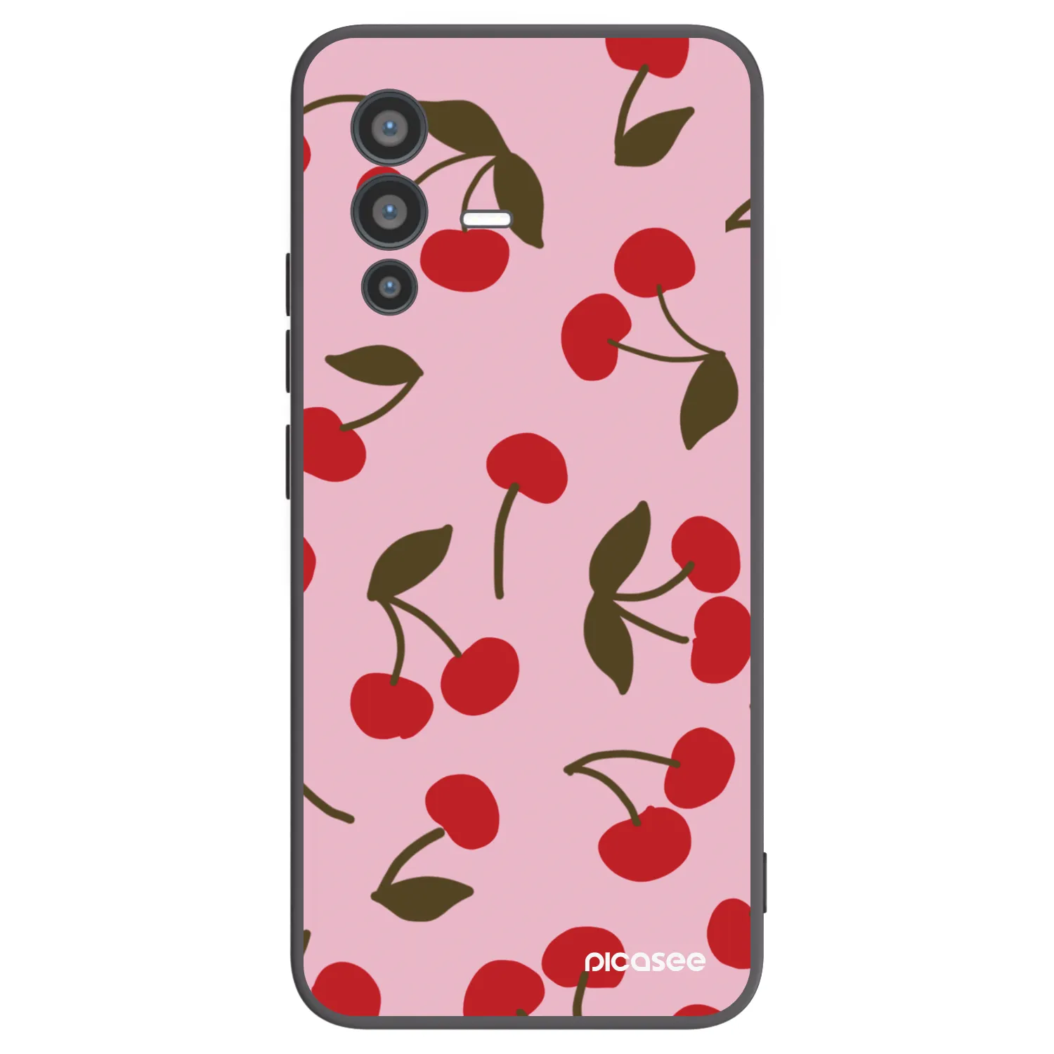 Picasee fekete szilikon tok az alábbi mobiltelefonokra Vivo V23 5G - Cherry