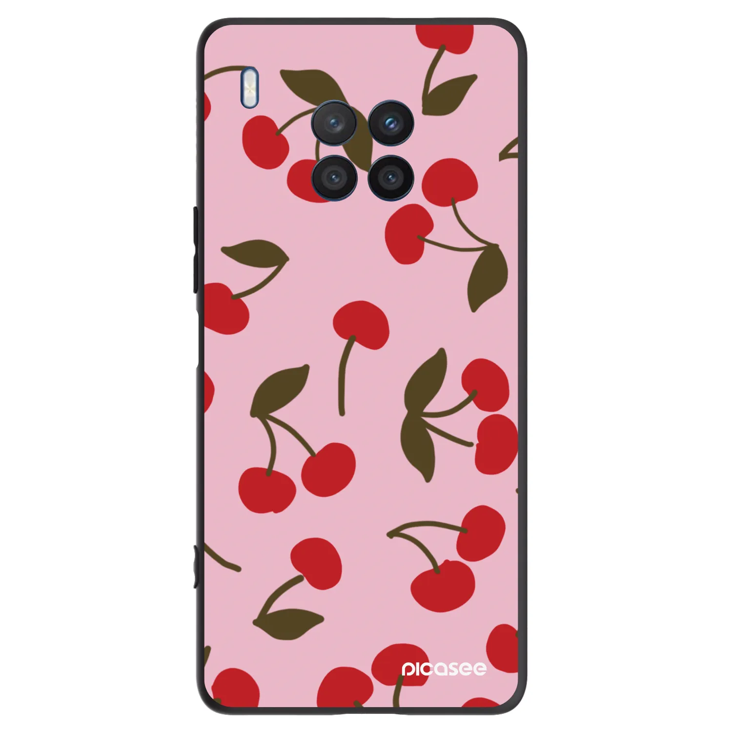 Picasee fekete szilikon tok az alábbi mobiltelefonokra Honor 50 Lite - Cherry