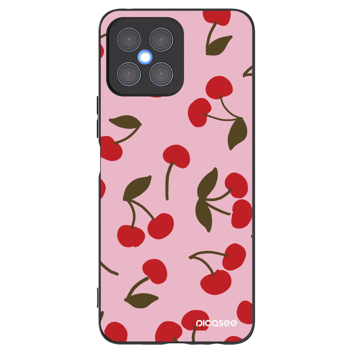 Picasee fekete szilikon tok az alábbi mobiltelefonokra Honor X8 4G - Cherry