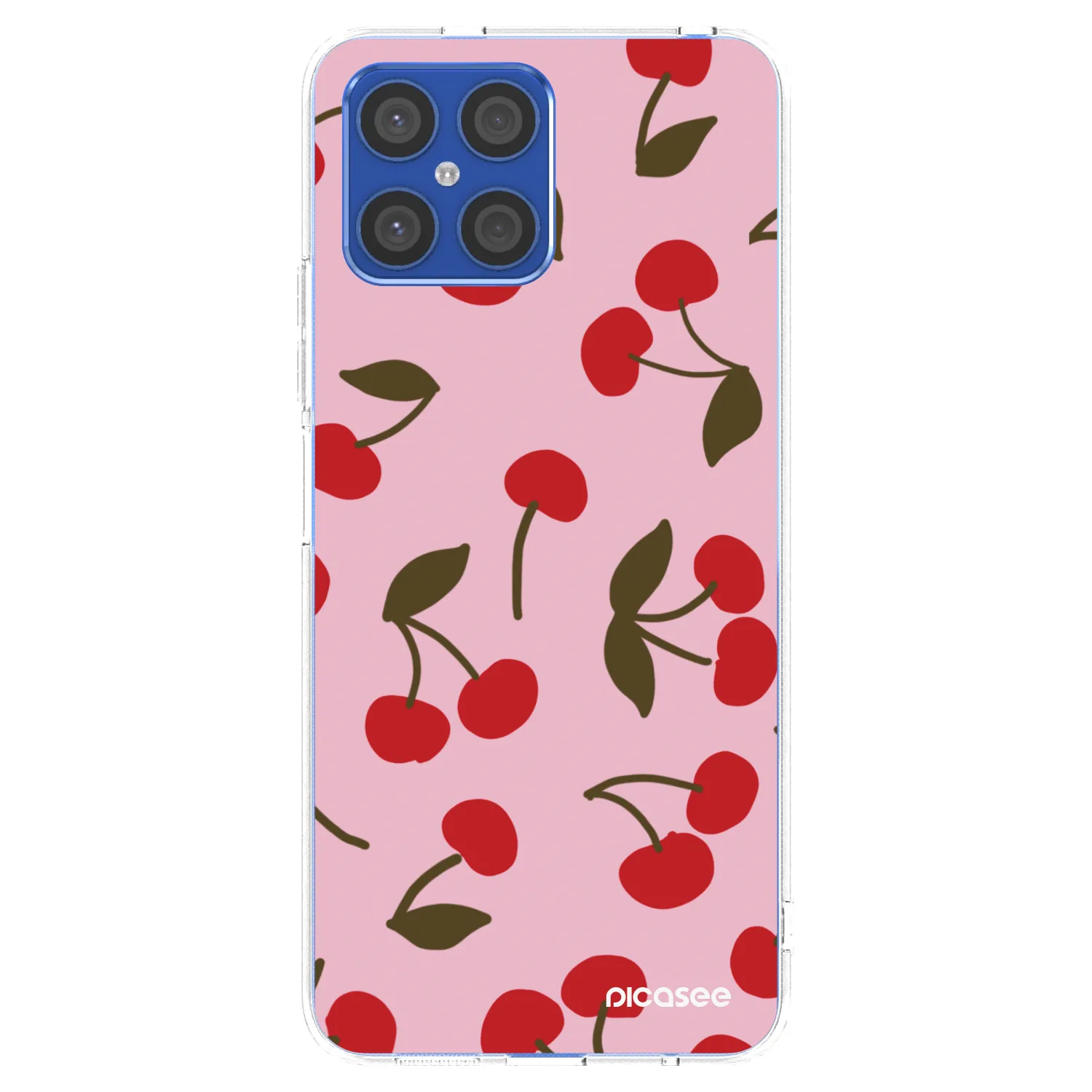 Picasee átlátszó szilikon tok az alábbi mobiltelefonokra Honor X8 4G - Cherry