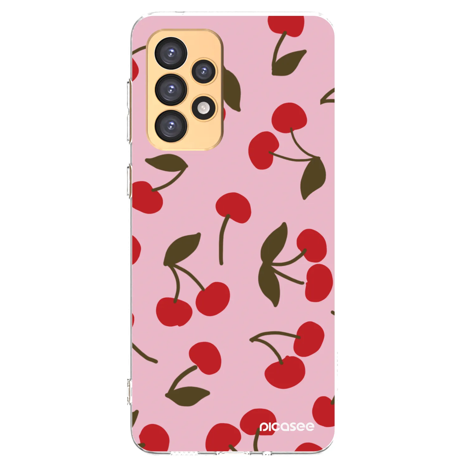 Picasee átlátszó szilikon tok az alábbi mobiltelefonokra Samsung Galaxy A33 5G A336 - Cherry