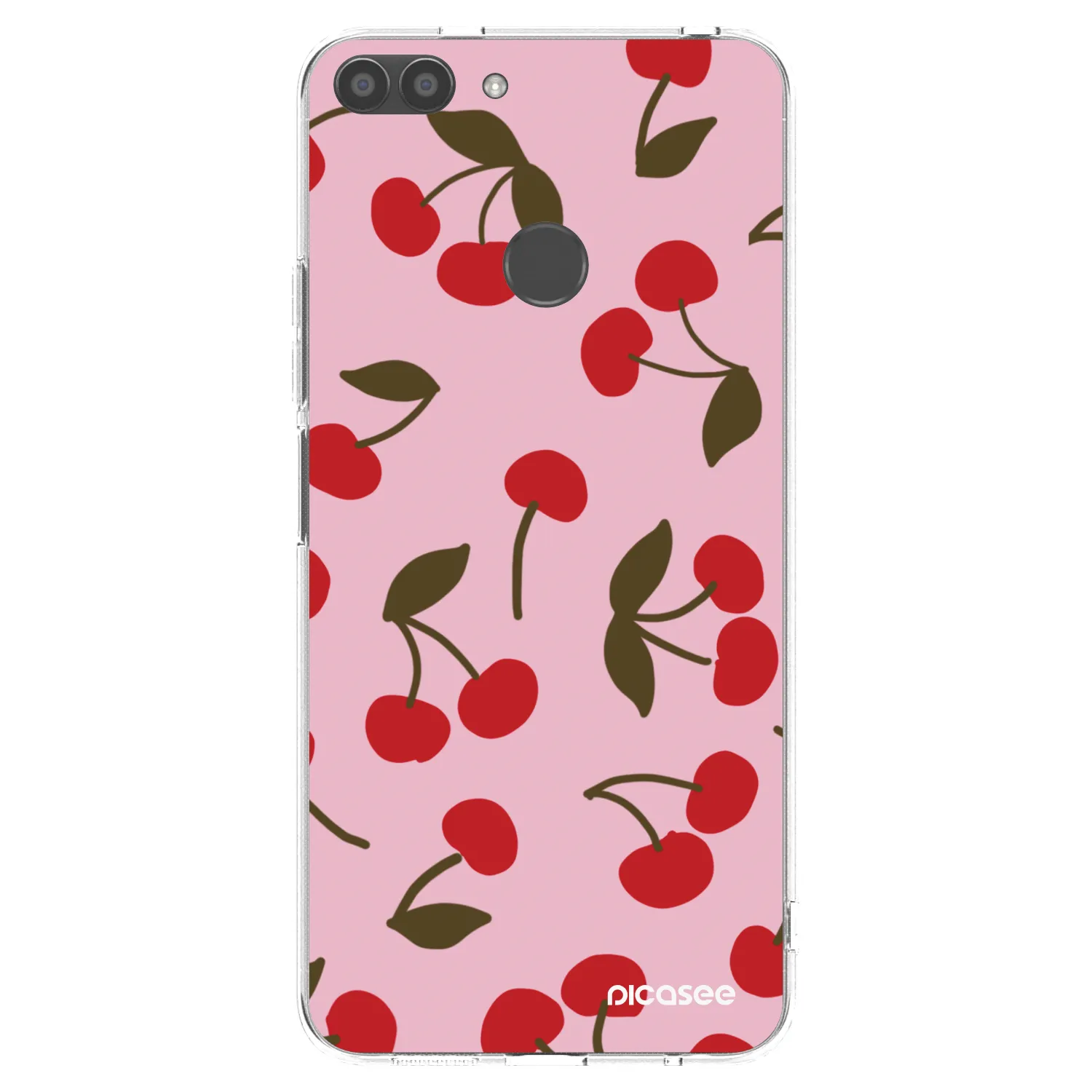 Picasee átlátszó szilikon tok az alábbi mobiltelefonokra Huawei P Smart - Cherry