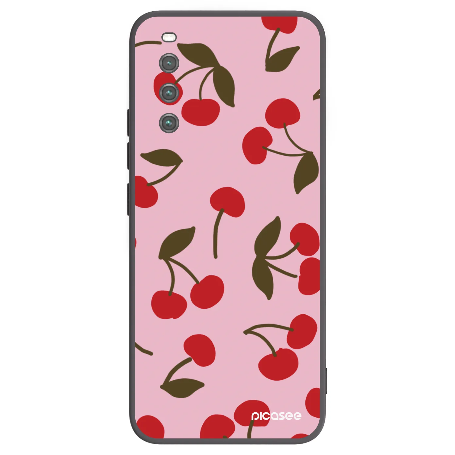 Picasee fekete szilikon tok az alábbi mobiltelefonokra Sony Xperia 10 IV 5G - Cherry