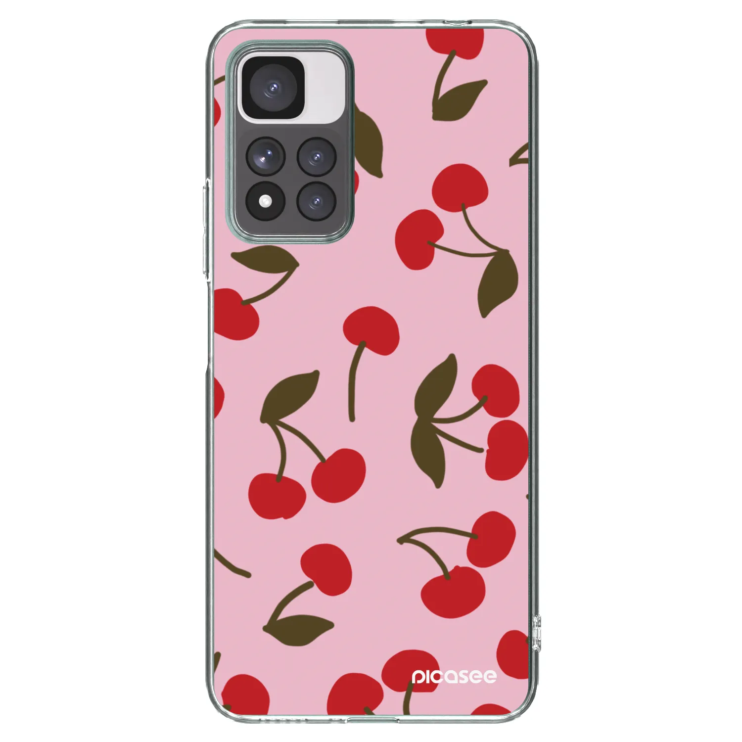 Picasee átlátszó szilikon tok az alábbi mobiltelefonokra Xiaomi Redmi Note 11 Pro+ 5G - Cherry