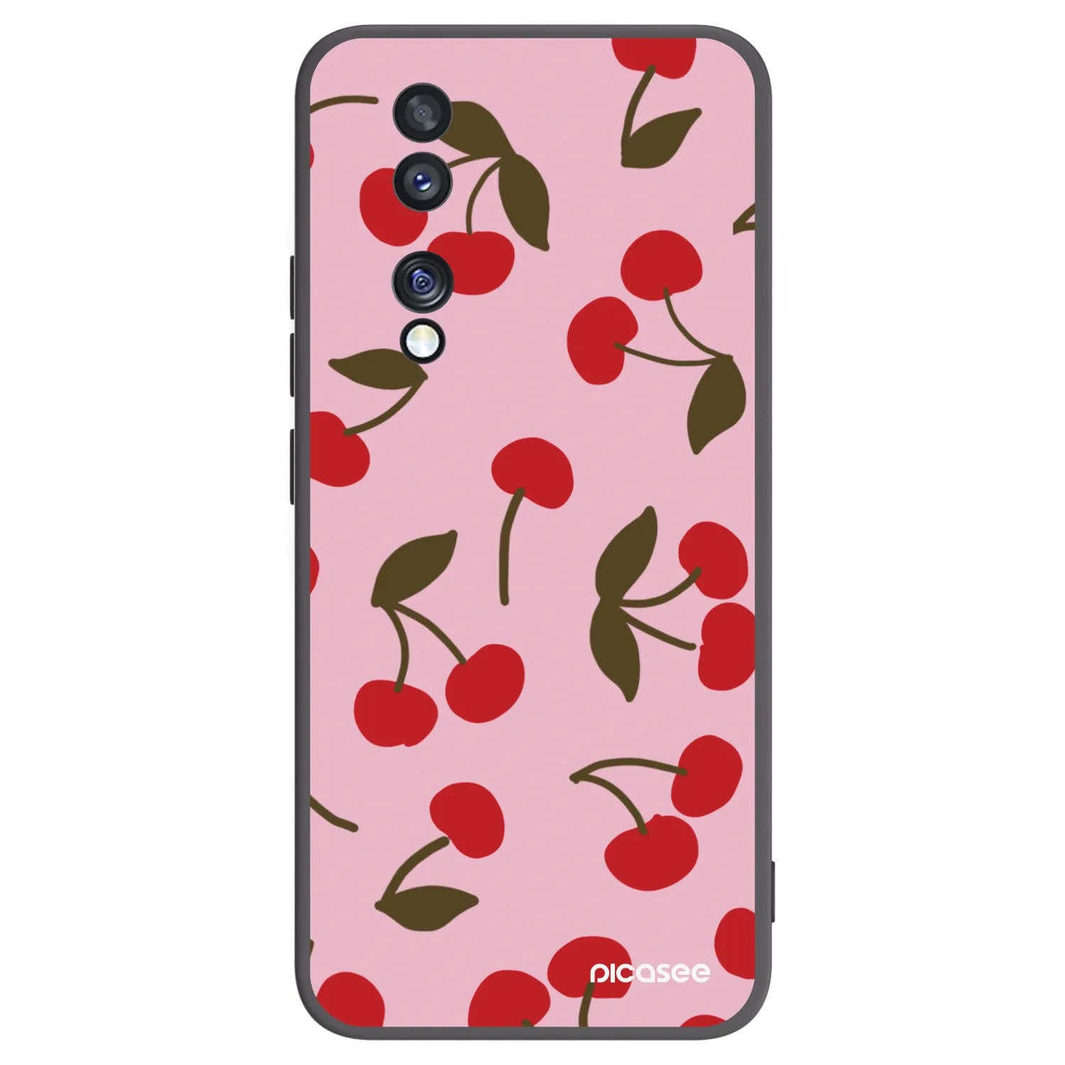 Picasee fekete szilikon tok az alábbi mobiltelefonokra Honor 70 - Cherry