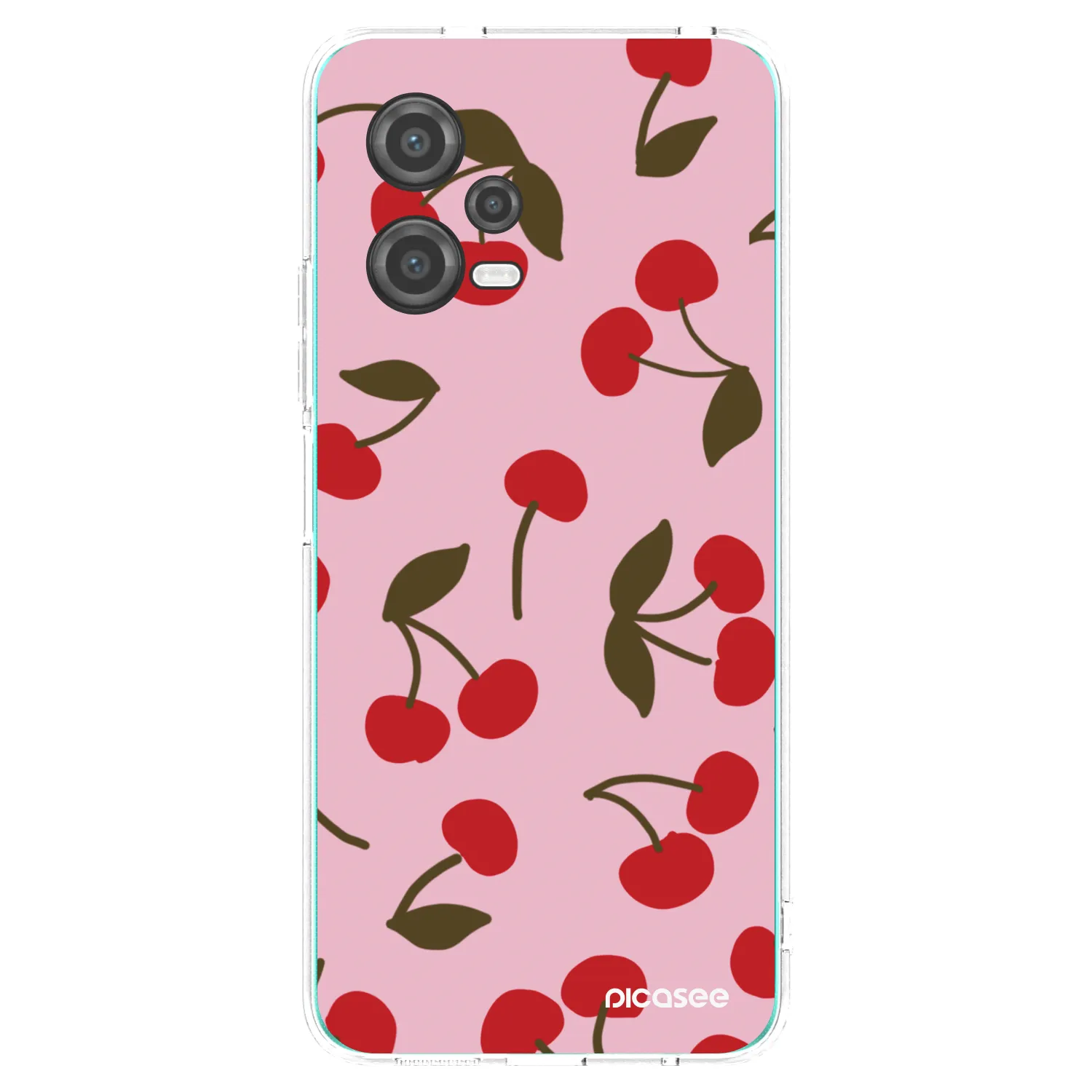 Picasee átlátszó szilikon tok az alábbi mobiltelefonokra Xiaomi Poco X5 - Cherry