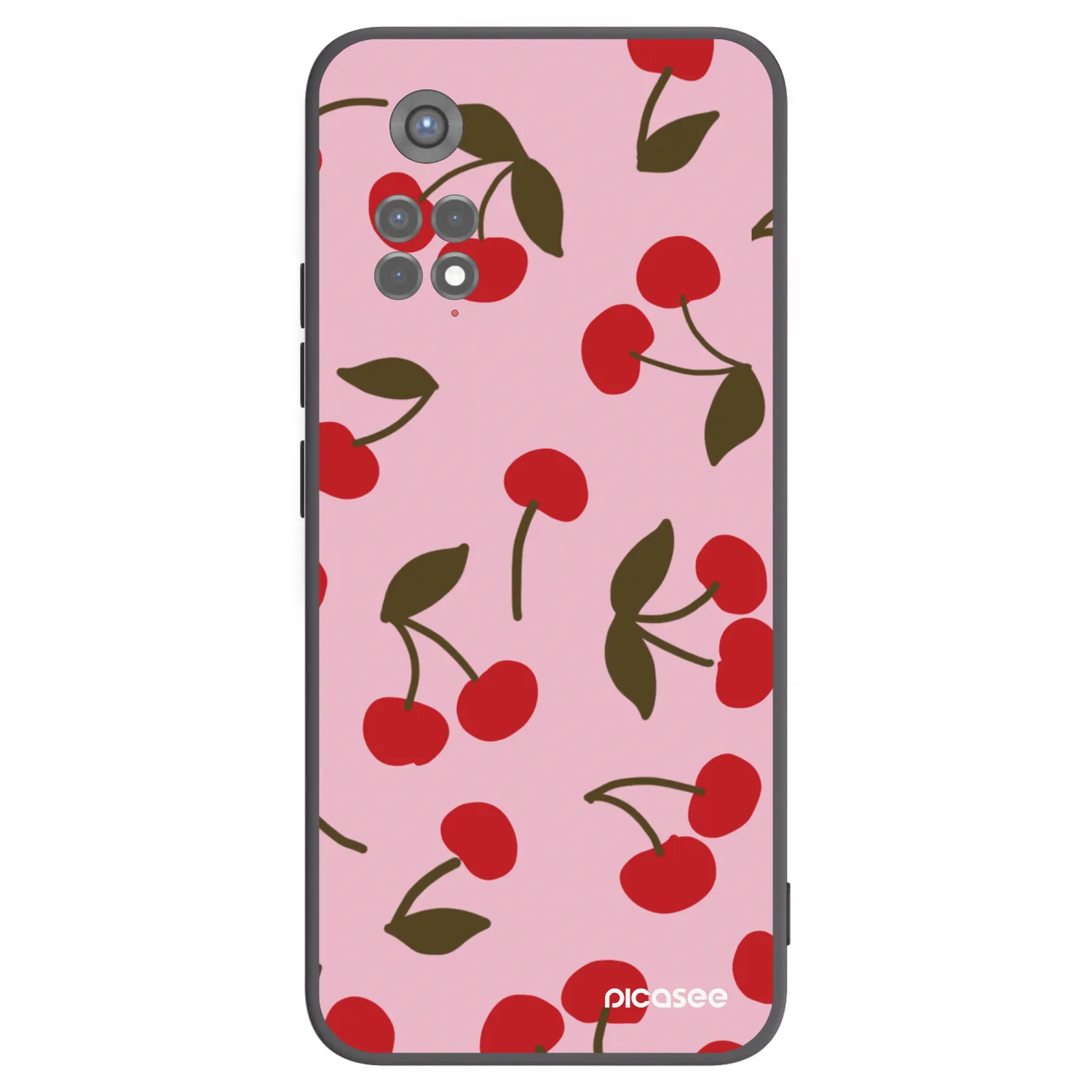 Picasee fekete szilikon tok az alábbi mobiltelefonokra Xiaomi Redmi Note 11S 5G - Cherry