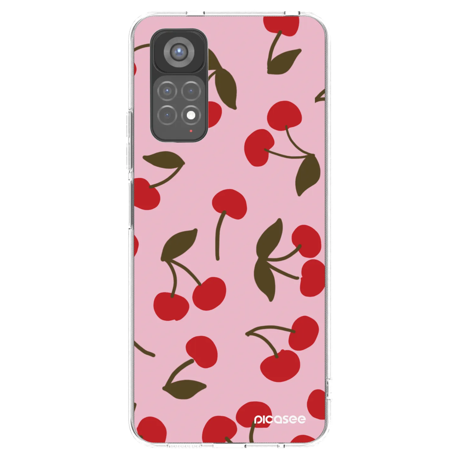 Picasee átlátszó szilikon tok az alábbi mobiltelefonokra Xiaomi Redmi Note 11S 5G - Cherry