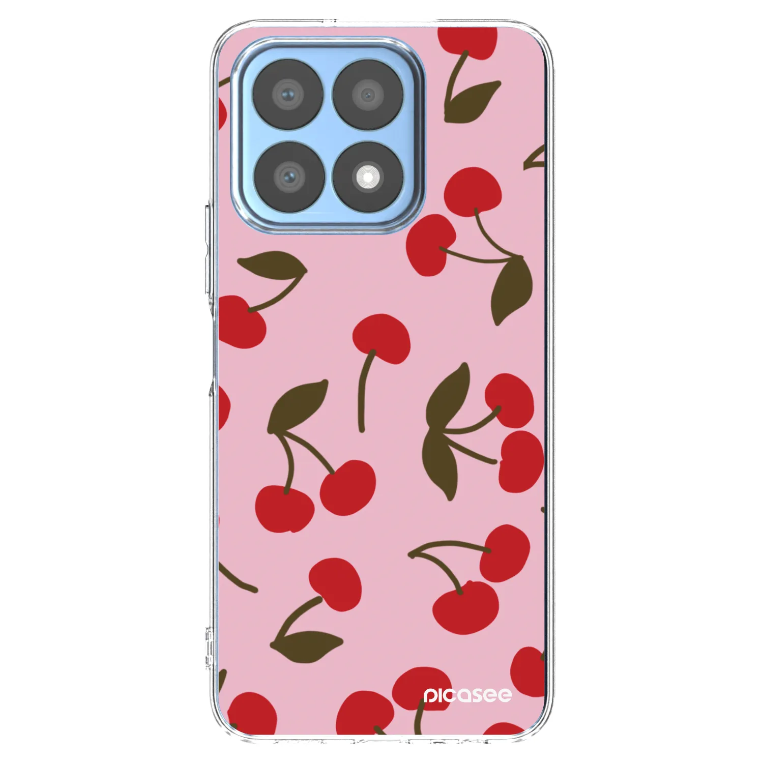 Picasee átlátszó szilikon tok az alábbi mobiltelefonokra Honor X8a - Cherry