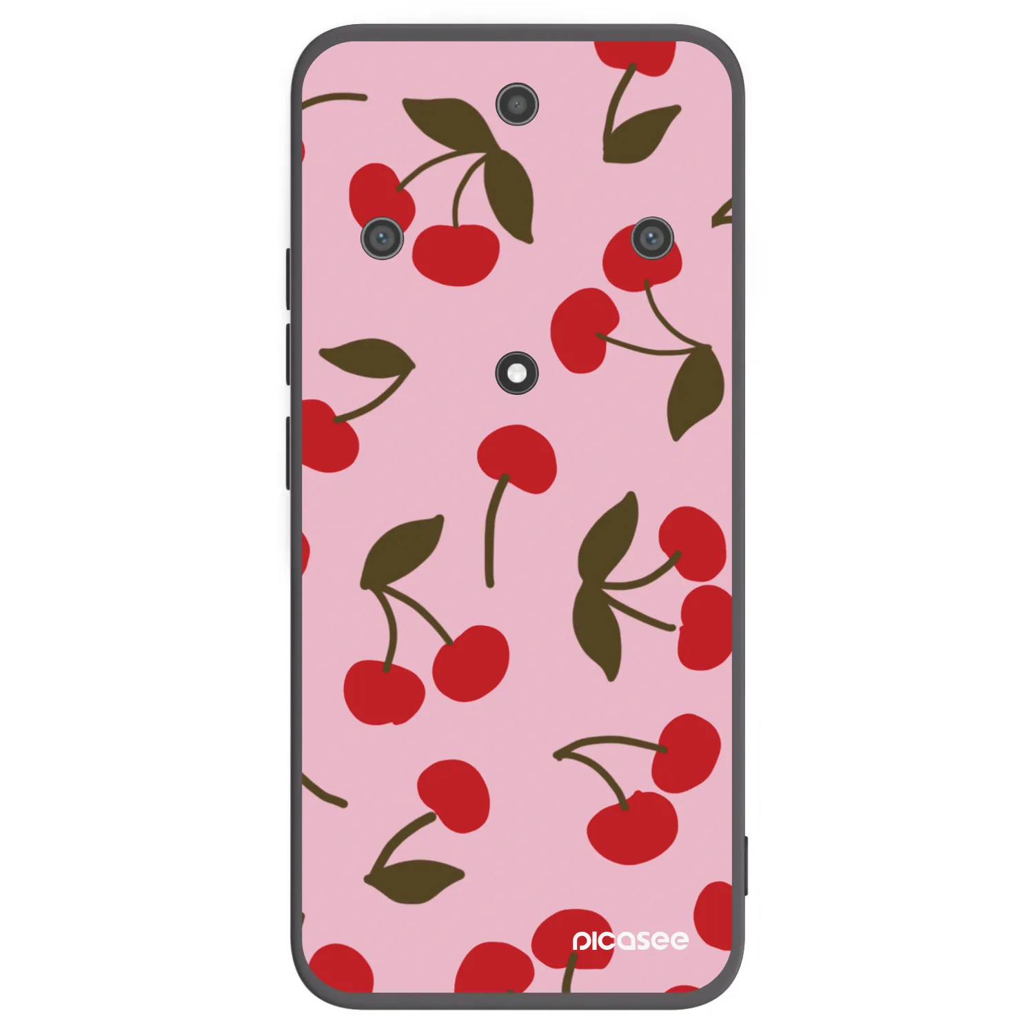 Picasee fekete szilikon tok az alábbi mobiltelefonokra Honor Magic5 Lite 5G - Cherry