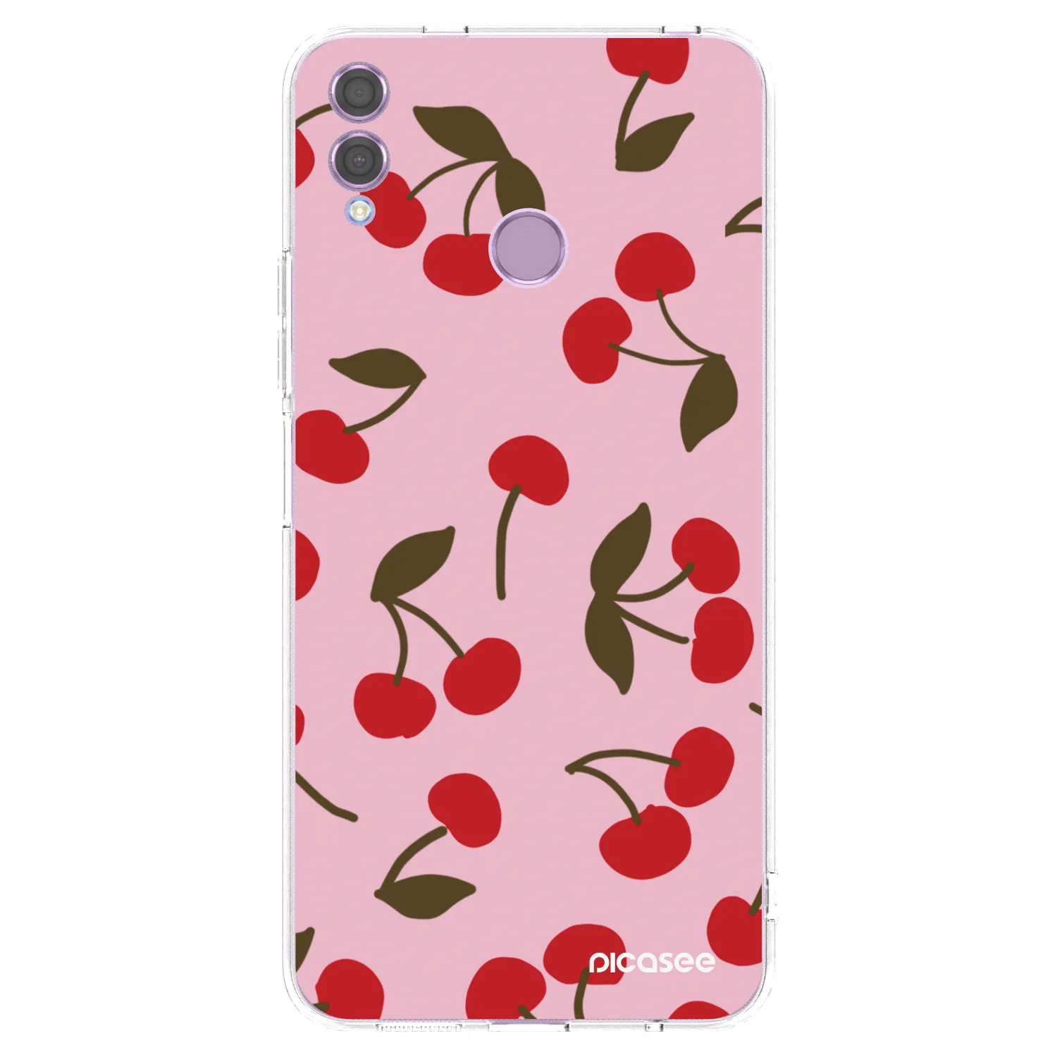 Picasee átlátszó szilikon tok az alábbi mobiltelefonokra Honor 8X - Cherry