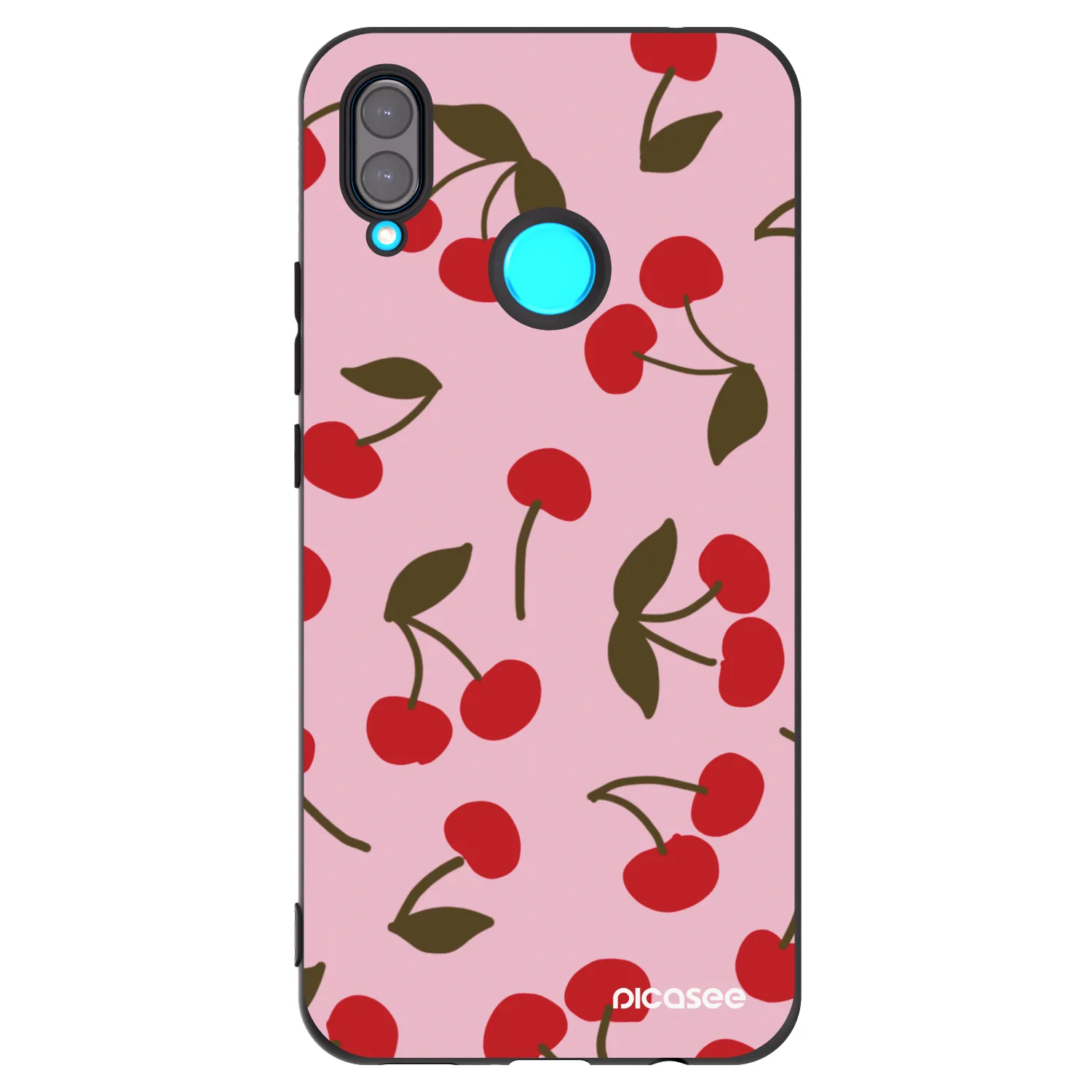 Picasee fekete szilikon tok az alábbi mobiltelefonokra Huawei Nova 3i - Cherry