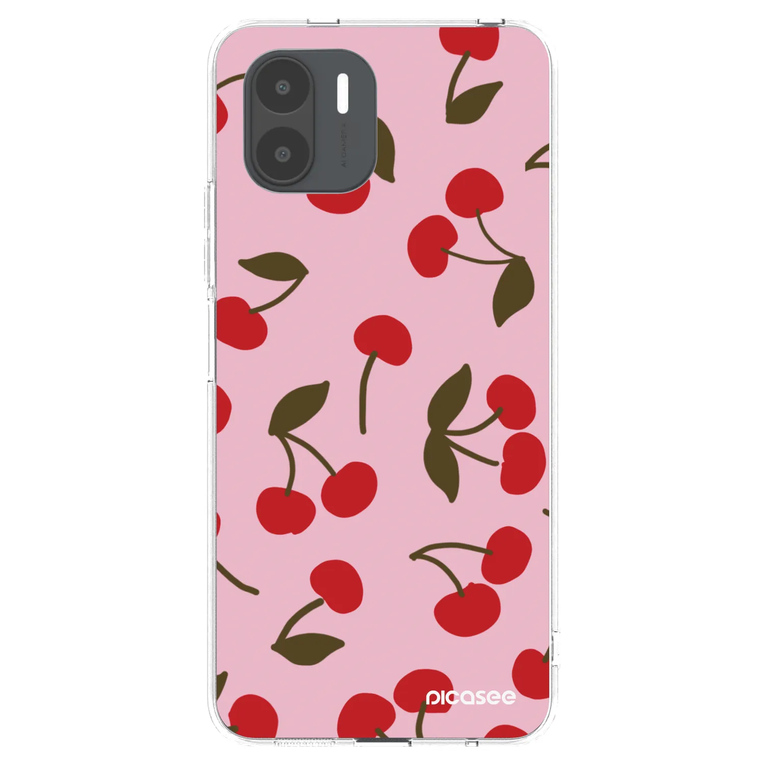 Picasee átlátszó szilikon tok az alábbi mobiltelefonokra Xiaomi Redmi A2 - Cherry
