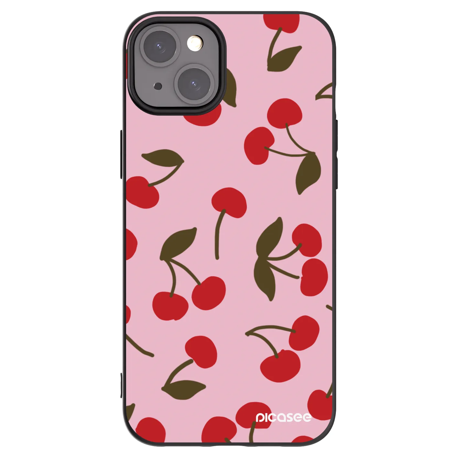 Picasee fekete szilikon tok az alábbi mobiltelefonokra Apple iPhone 15 Plus - Cherry