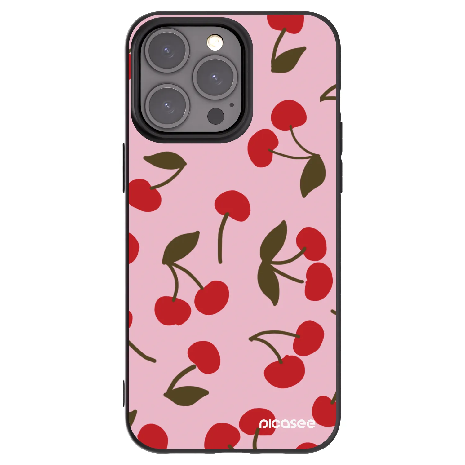 Picasee fekete szilikon tok az alábbi mobiltelefonokra Apple iPhone 15 Pro Max - Cherry