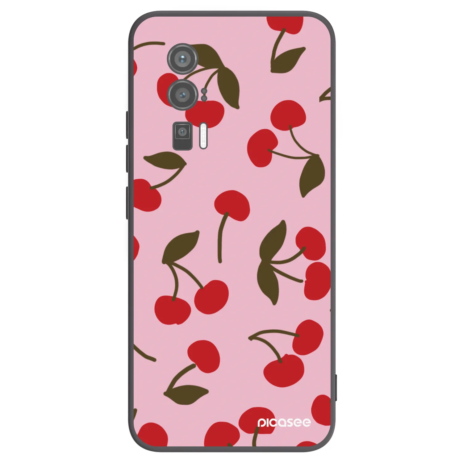 Picasee fekete szilikon tok az alábbi mobiltelefonokra Xiaomi Poco F5 Pro 5G - Cherry