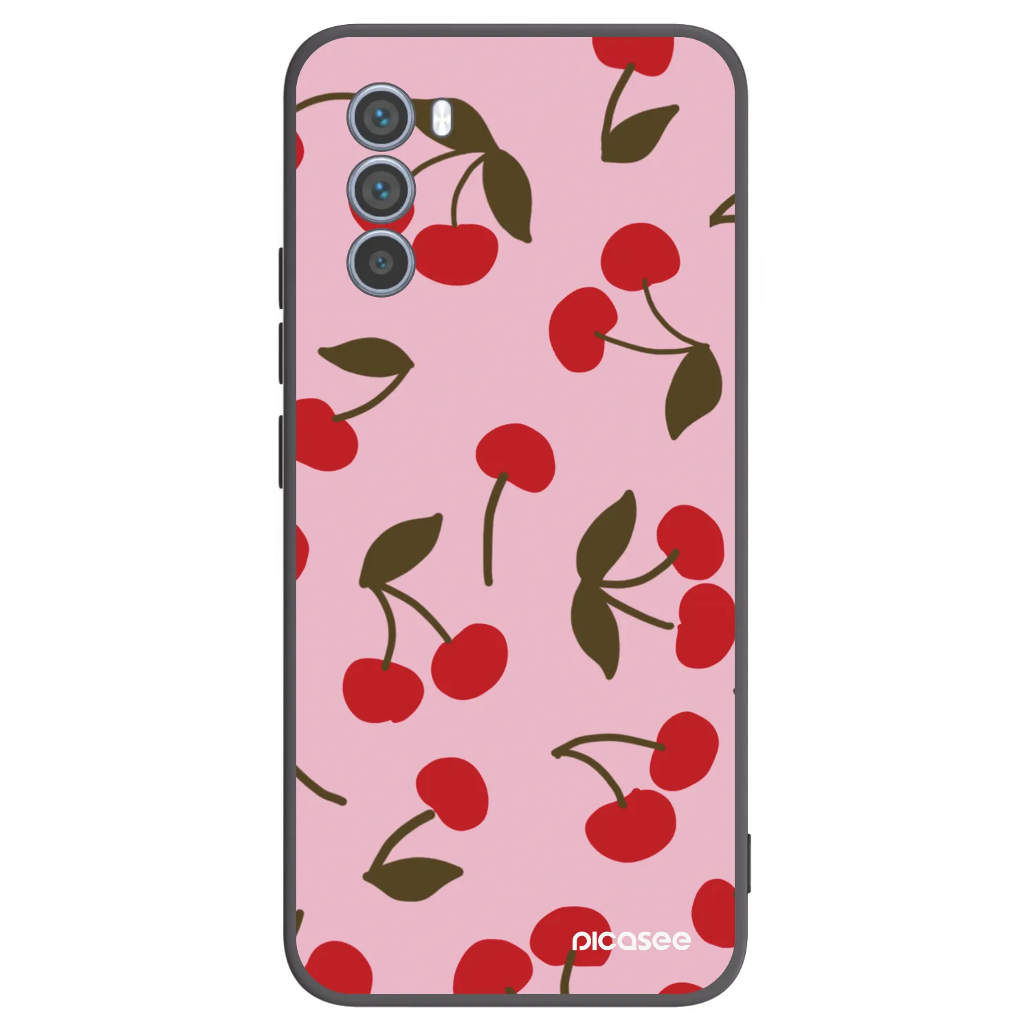 Picasee fekete szilikon tok az alábbi mobiltelefonokra Motorola Moto G62 - Cherry