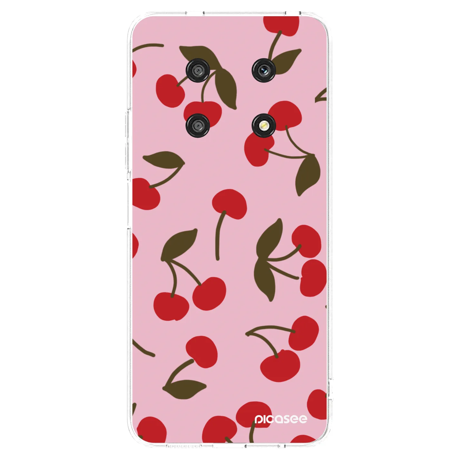 Picasee átlátszó szilikon tok az alábbi mobiltelefonokra Honor Magic4 Lite 5G - Cherry