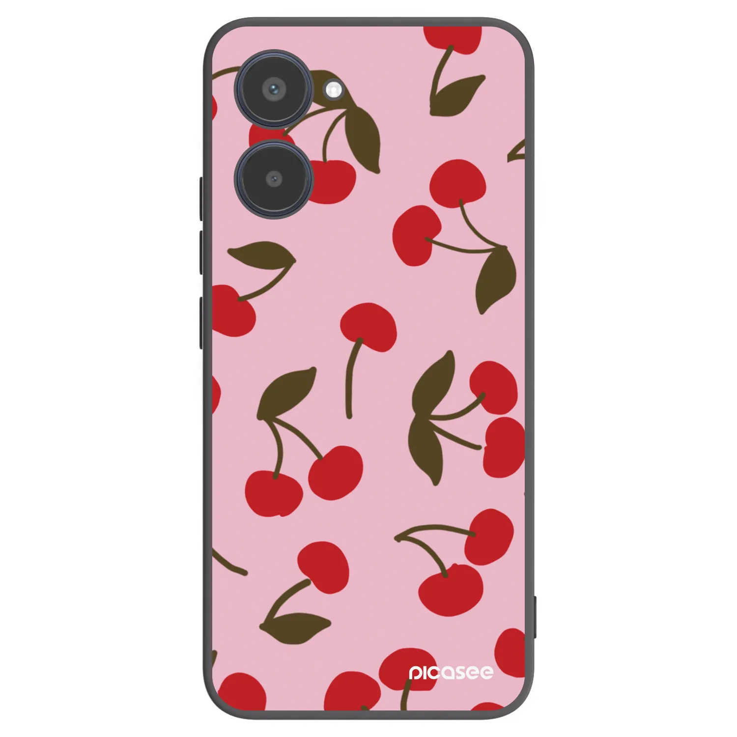 Picasee fekete szilikon tok az alábbi mobiltelefonokra Realme 10 4G - Cherry