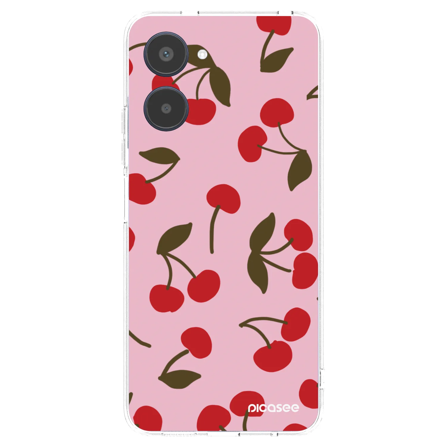 Picasee átlátszó szilikon tok az alábbi mobiltelefonokra Realme 10 4G - Cherry