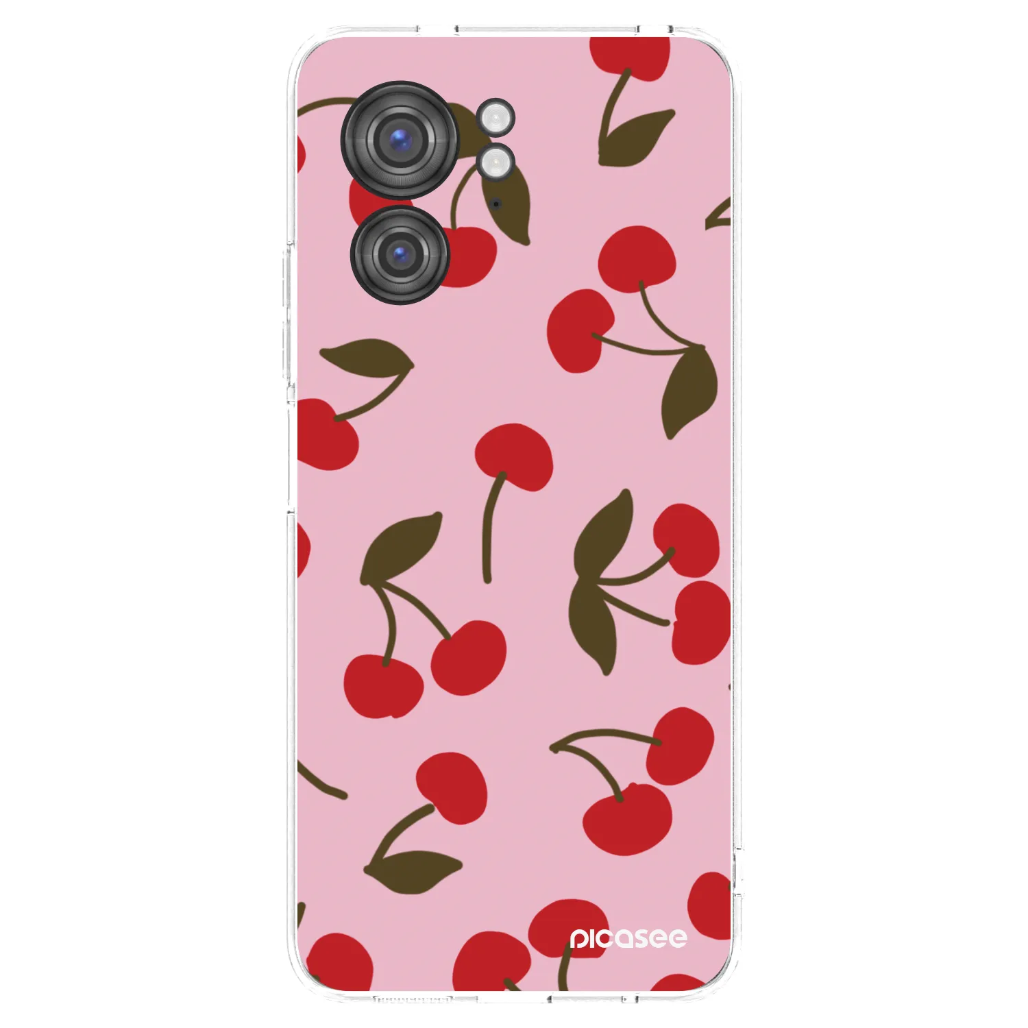 Picasee átlátszó szilikon tok az alábbi mobiltelefonokra Motorola Edge 40 - Cherry