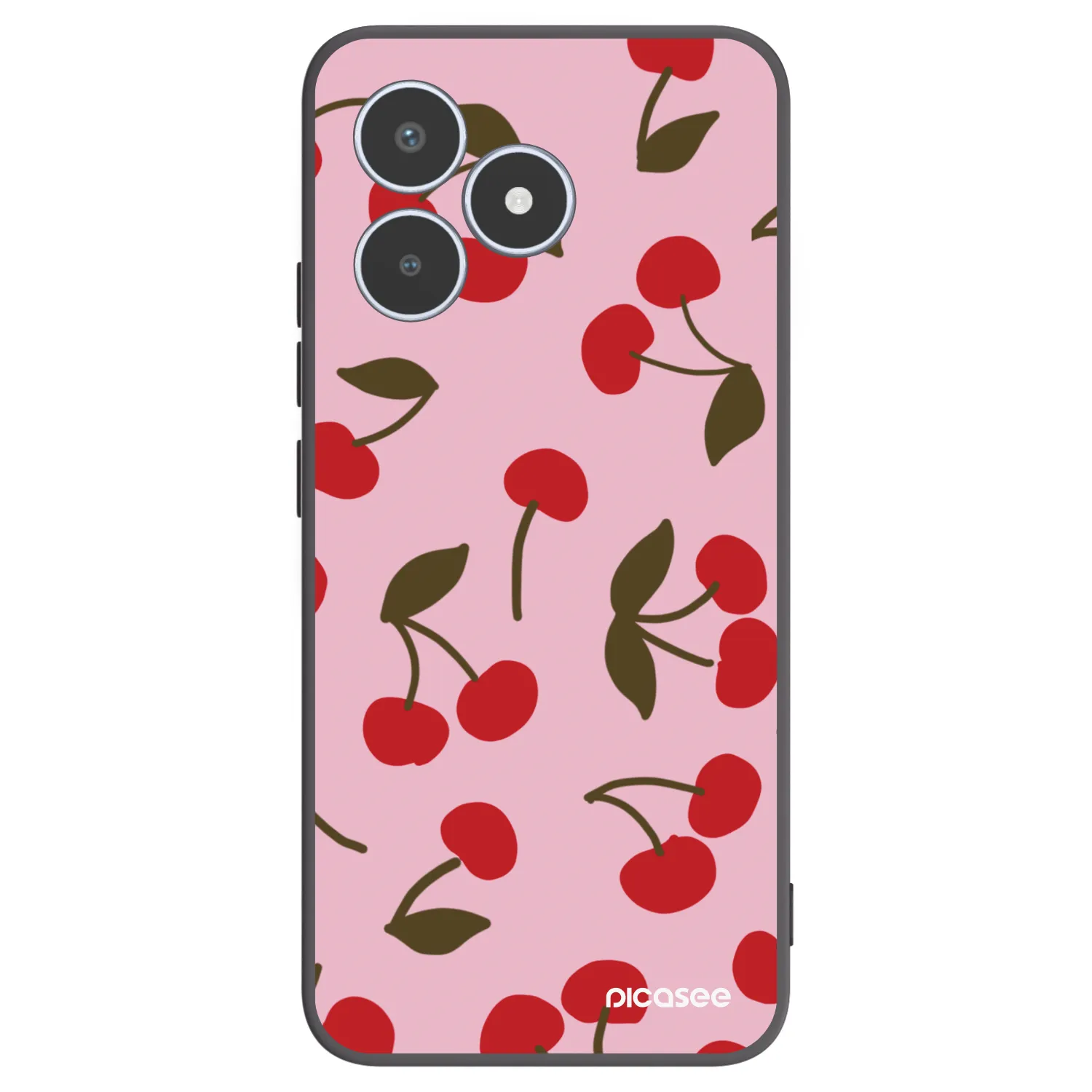 Picasee fekete szilikon tok az alábbi mobiltelefonokra Realme C53 - Cherry