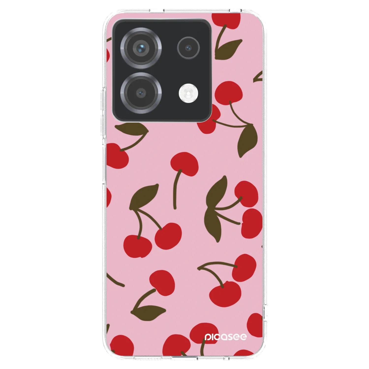 Picasee átlátszó szilikon tok az alábbi mobiltelefonokra Xiaomi Poco X6 - Cherry