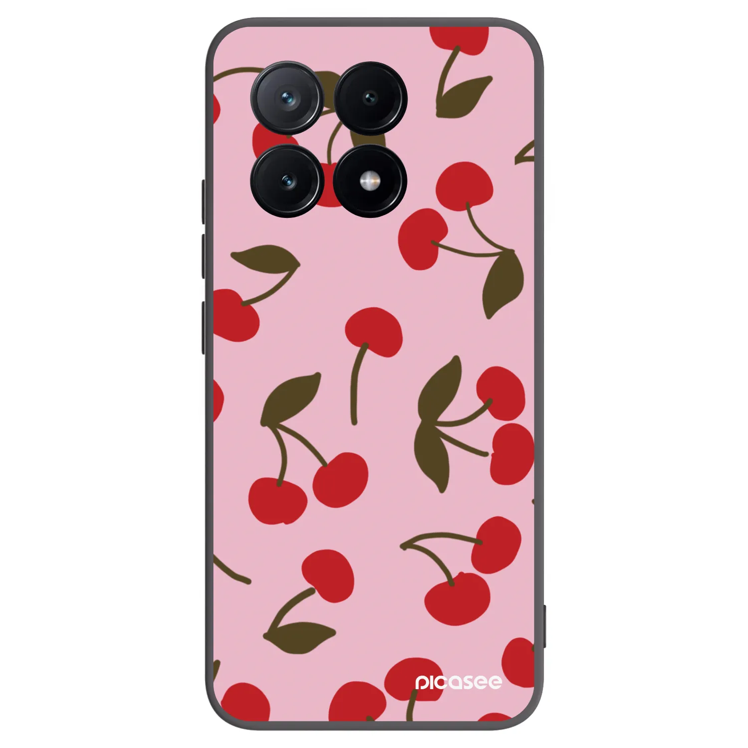 Picasee fekete szilikon tok az alábbi mobiltelefonokra Xiaomi Poco X6 Pro - Cherry