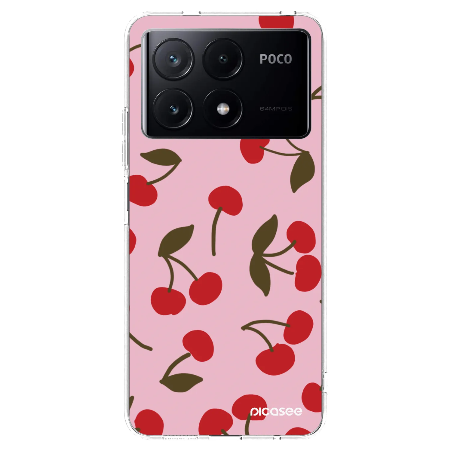 Picasee átlátszó szilikon tok az alábbi mobiltelefonokra Xiaomi Poco X6 Pro - Cherry