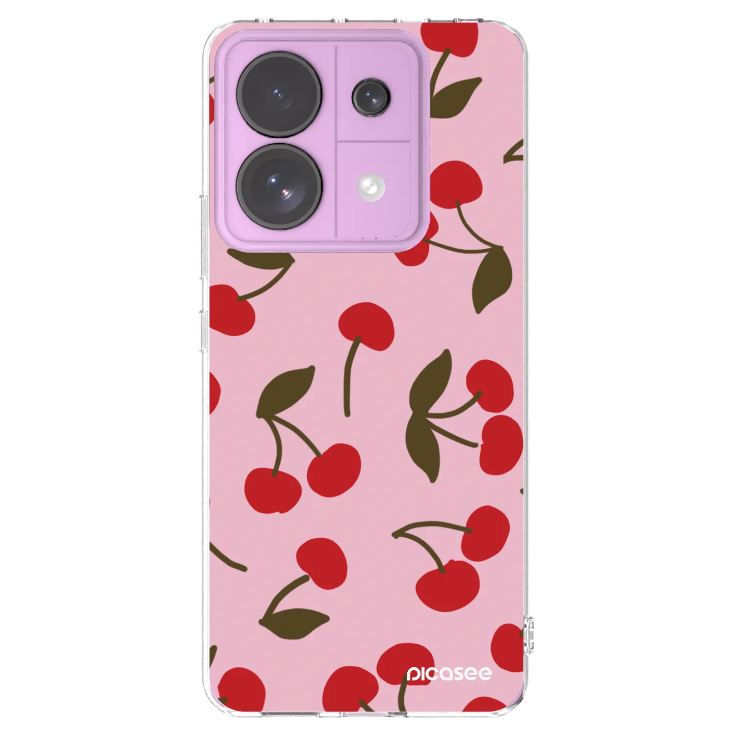 Picasee átlátszó szilikon tok az alábbi mobiltelefonokra Xiaomi Redmi Note 13 Pro 5G - Cherry