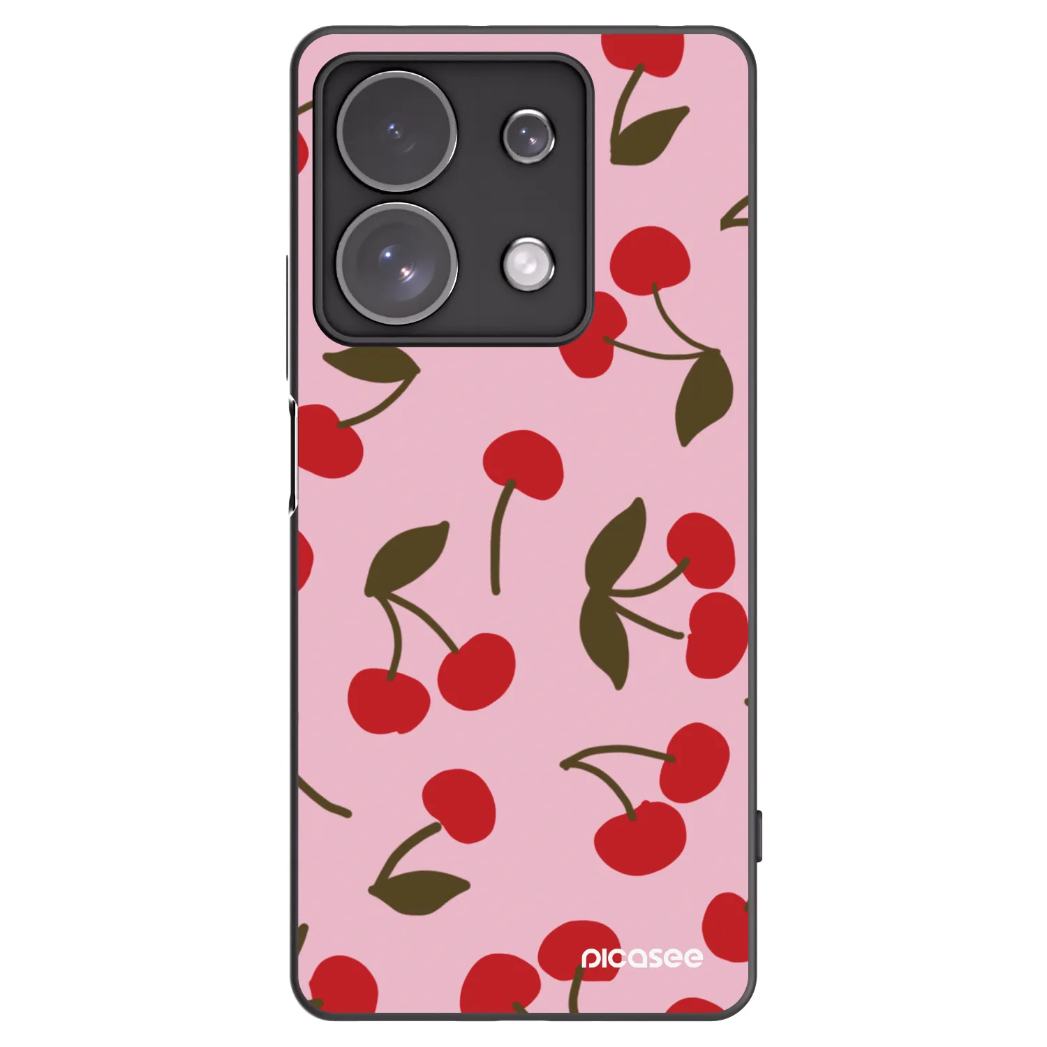 Picasee fekete szilikon tok az alábbi mobiltelefonokra Xiaomi Redmi Note 13 Pro 4G - Cherry