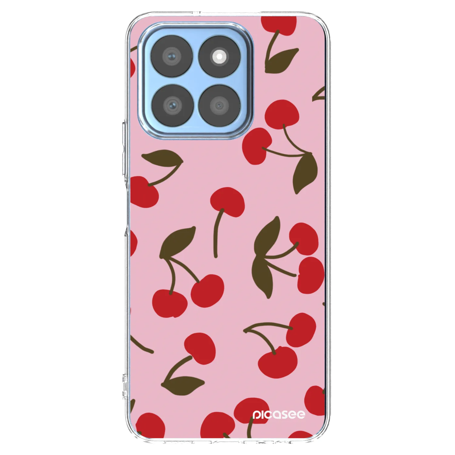 Picasee átlátszó szilikon tok az alábbi mobiltelefonokra Honor X8b - Cherry