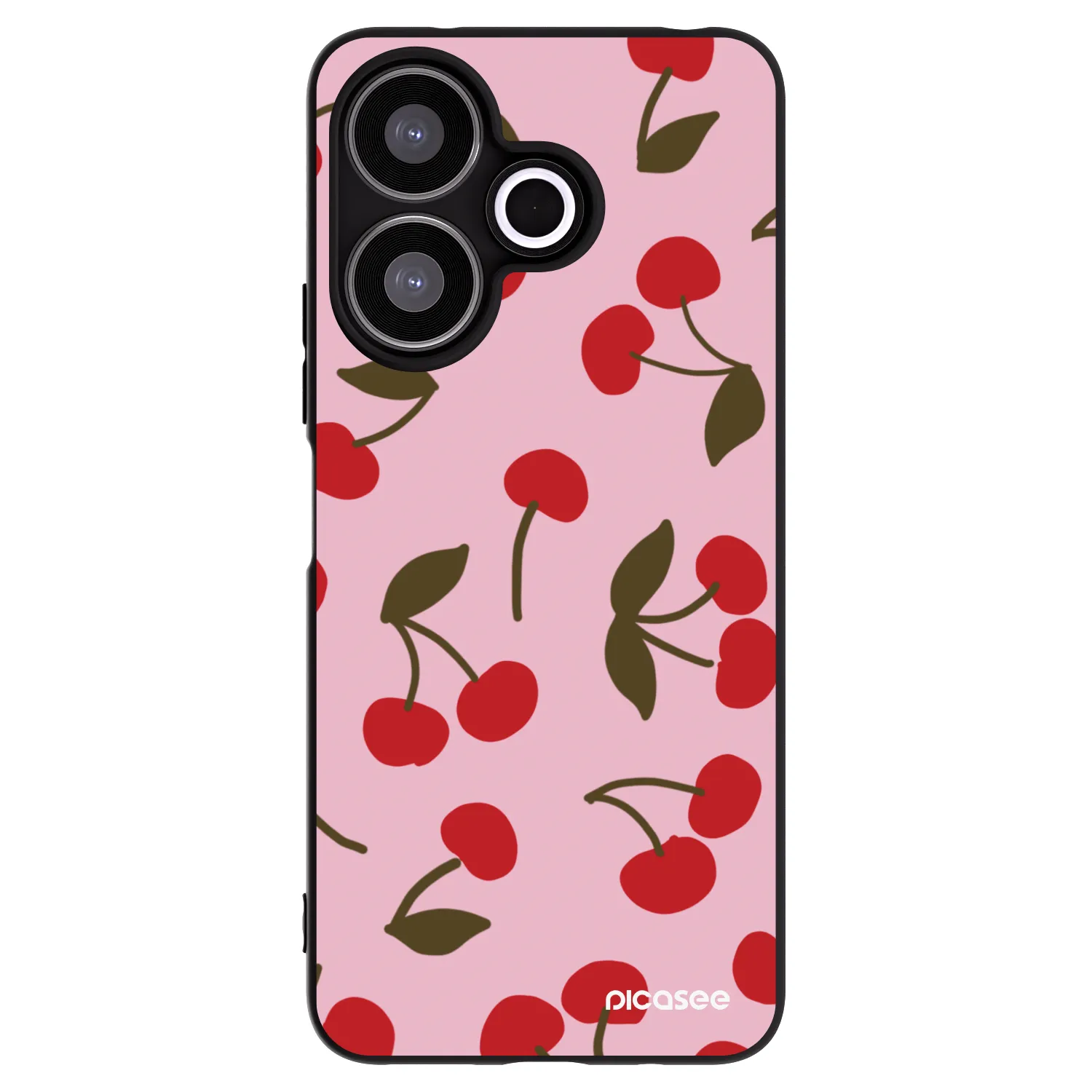 Picasee fekete szilikon tok az alábbi mobiltelefonokra Xiaomi Redmi 13 4G - Cherry