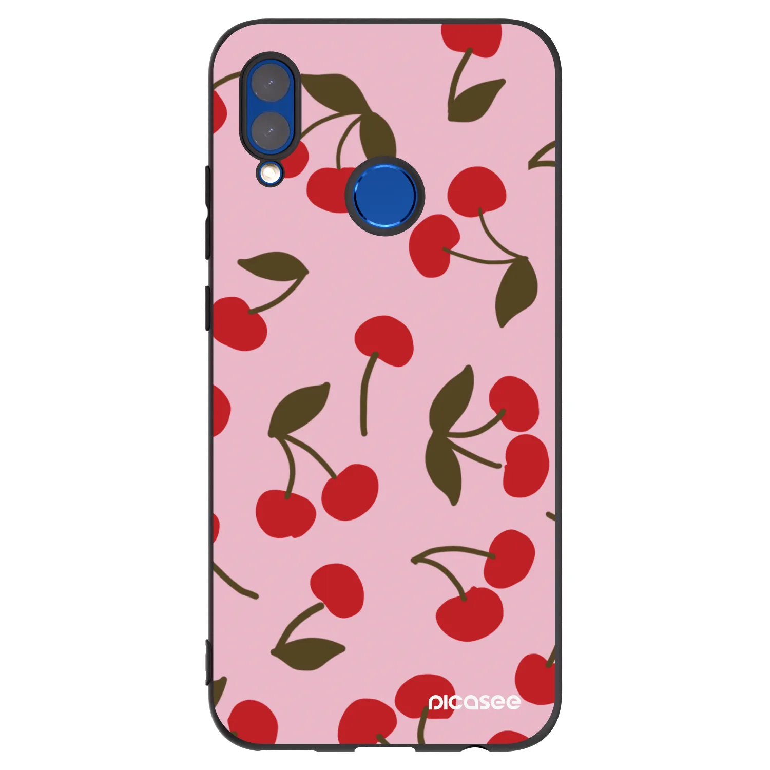 Picasee fekete szilikon tok az alábbi mobiltelefonokra Honor 10 Lite - Cherry