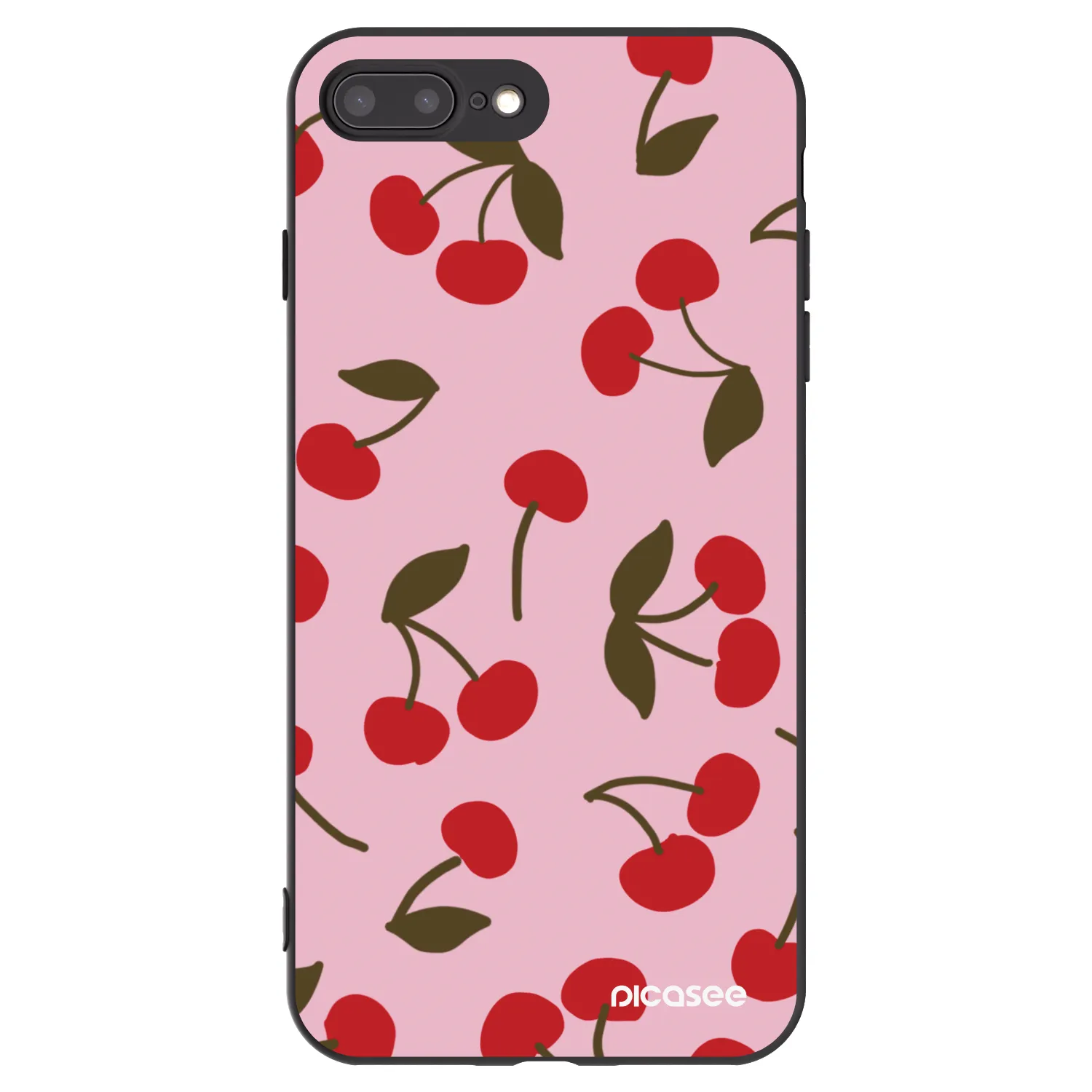 Picasee fekete szilikon tok az alábbi mobiltelefonokra Apple iPhone 8 Plus - Cherry