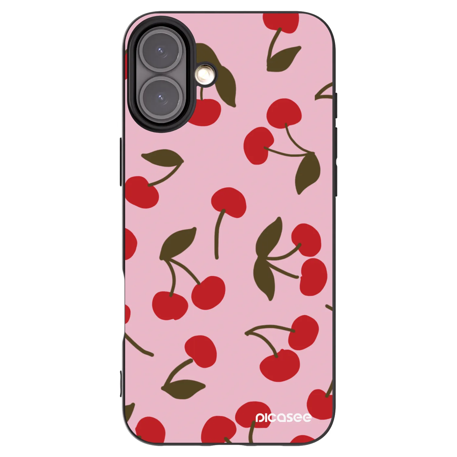 Picasee fekete szilikon tok az alábbi mobiltelefonokra Apple iPhone 16 Plus - Cherry