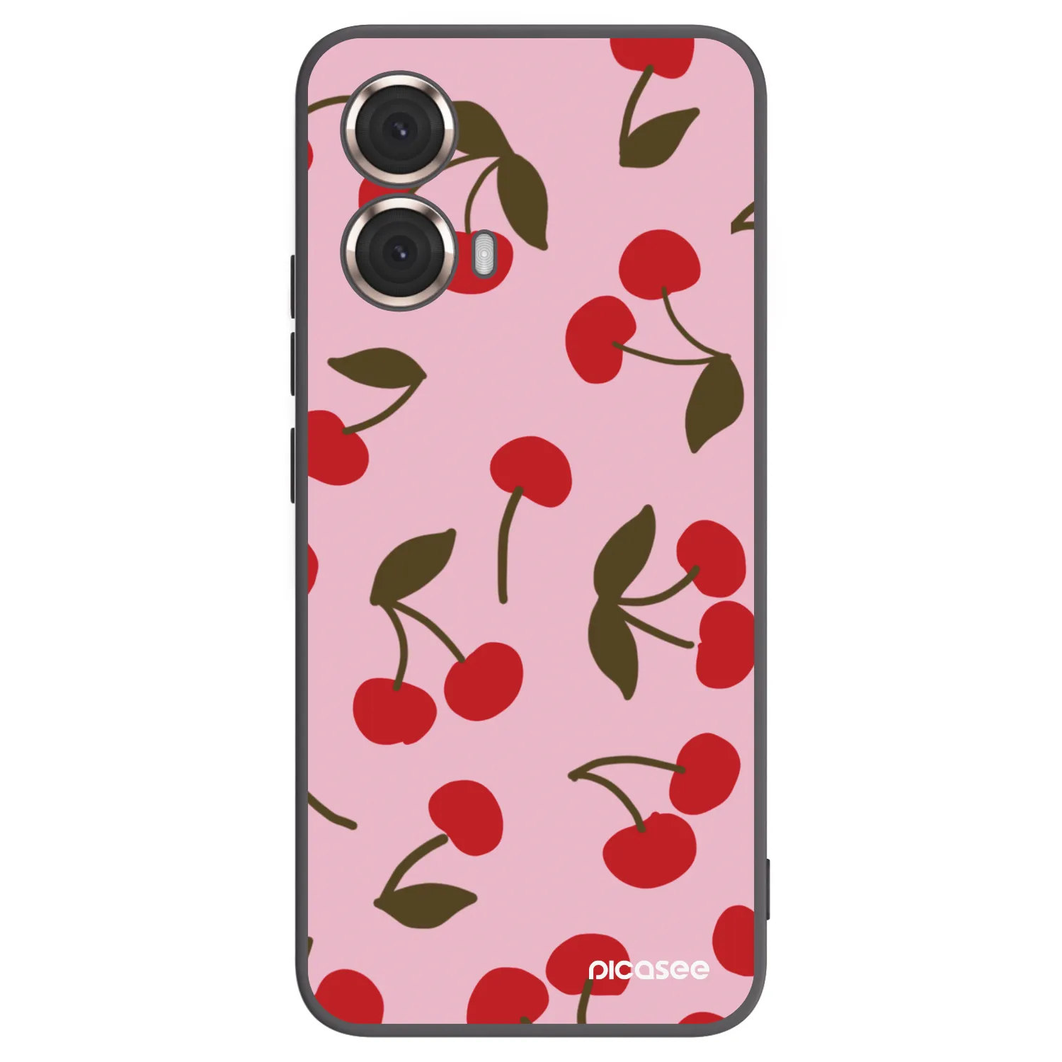 Picasee fekete szilikon tok az alábbi mobiltelefonokra Motorola Moto G85 - Cherry
