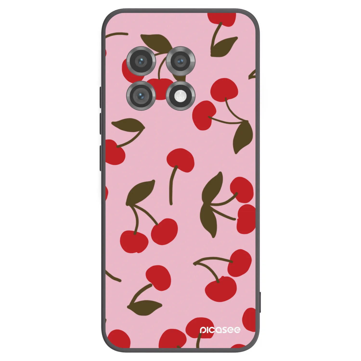 Picasee fekete szilikon tok az alábbi mobiltelefonokra OnePlus 11 5G - Cherry